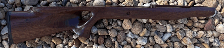 American Walnut Stock Very Ergonomic with open sights or scope
