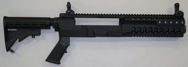 New Aircraft Grade hard Anodized Aluminum Black Mini 14 Stock 