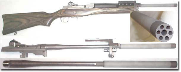 Mini 14 stainless stabilizer scout mount Weaver rail